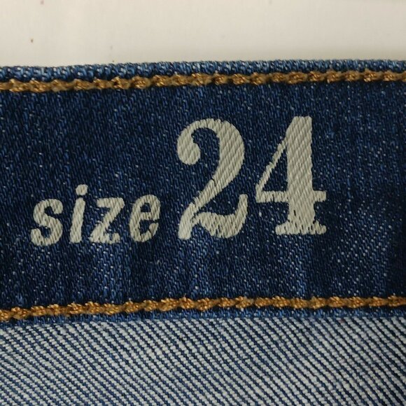 J Crew Low Rise Indigo Cut Off Jean Shorts 24 - Picture 5 of 6